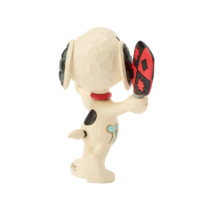 Jim Shore Peanuts: Snoopy Playing Pickleball Miniature Figurine sparkle-castle
