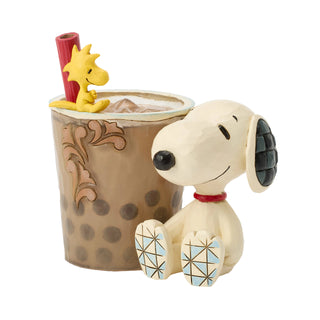 Jim Shore Peanuts: Snoopy & Woodstock Boba Figurine sparkle-castle