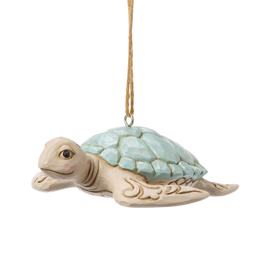 Jim Shore Heartwood Creek: Sea Turtle Hanging Ornament sparkle-castle