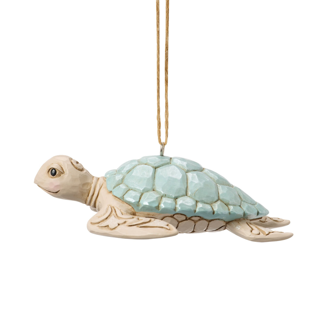 Jim Shore Heartwood Creek: Sea Turtle Hanging Ornament sparkle-castle