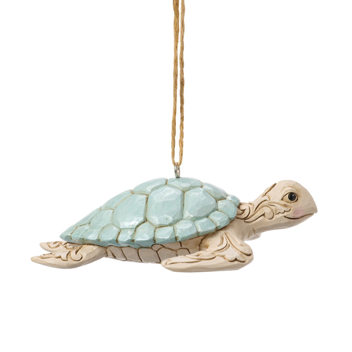 Jim Shore Heartwood Creek: Sea Turtle Hanging Ornament sparkle-castle