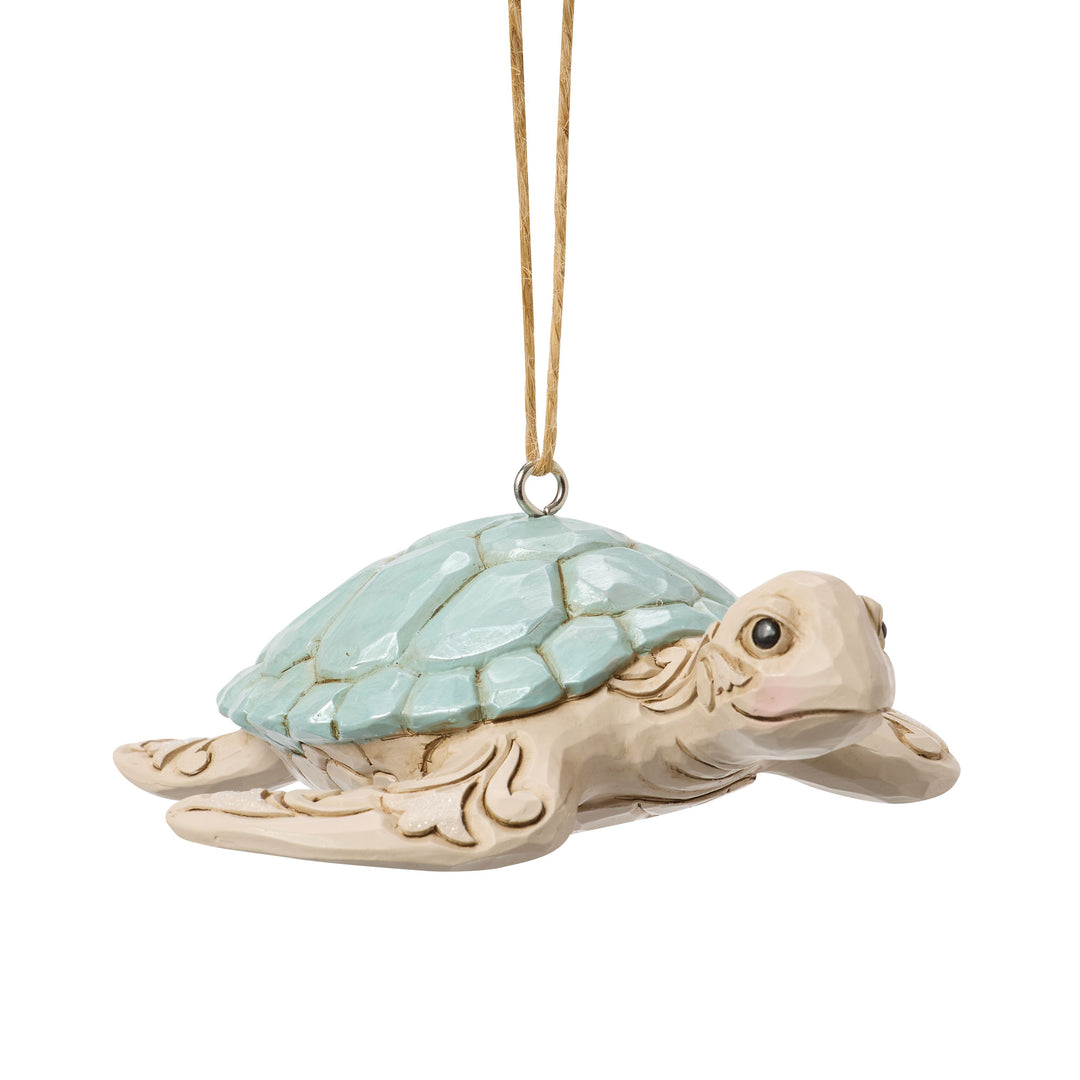 Jim Shore Heartwood Creek: Sea Turtle Hanging Ornament sparkle-castle