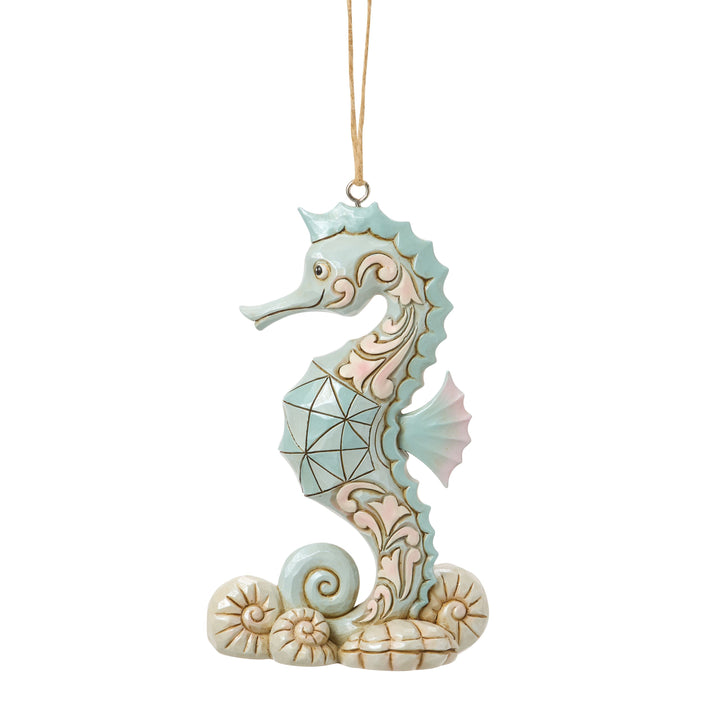 Jim Shore Heartwood Creek: Sea Horse Hanging Ornament sparkle-castle