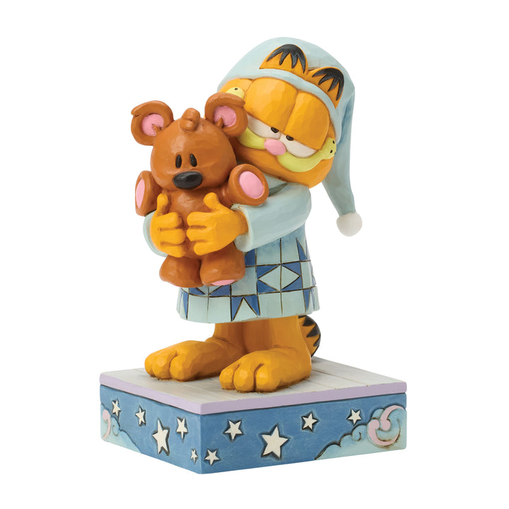 Jim Shore Garfield: Sleepy Garfield with Pooky Figurine sparkle-castle