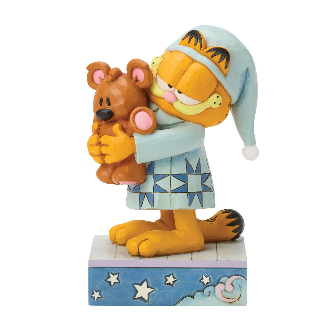 Jim Shore Garfield: Sleepy Garfield with Pooky Figurine sparkle-castle