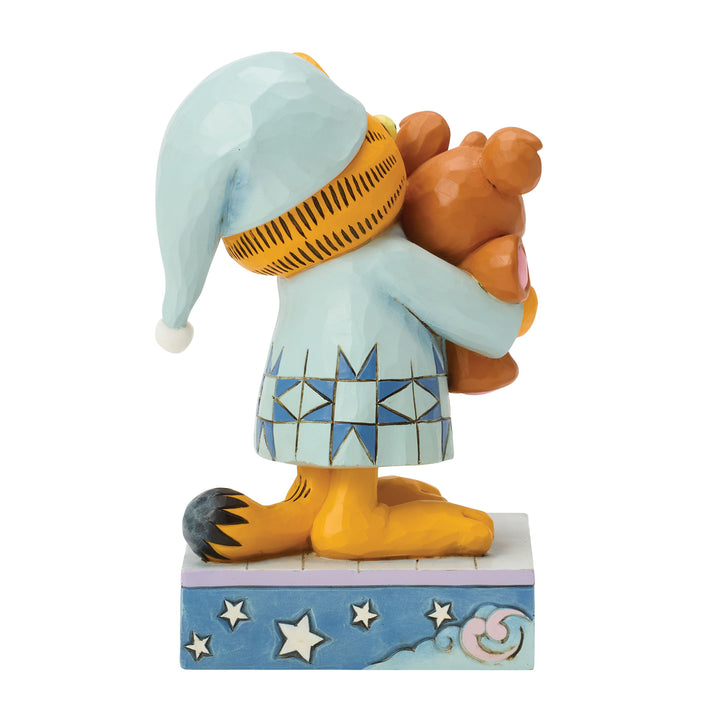 Jim Shore Garfield: Sleepy Garfield with Pooky Figurine sparkle-castle