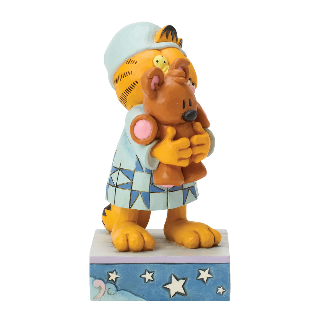 Jim Shore Garfield: Sleepy Garfield with Pooky Figurine sparkle-castle