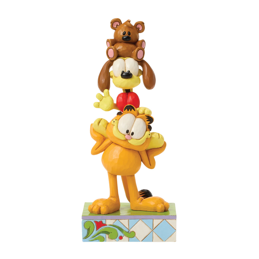 Jim Shore Garfield: Garfield and Friends Stacked Figurine sparkle-castle