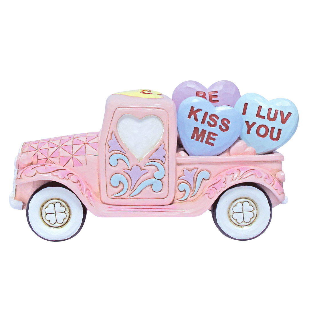 Jim Shore Sweethearts: Sweetheart Truck Figurine sparkle-castle