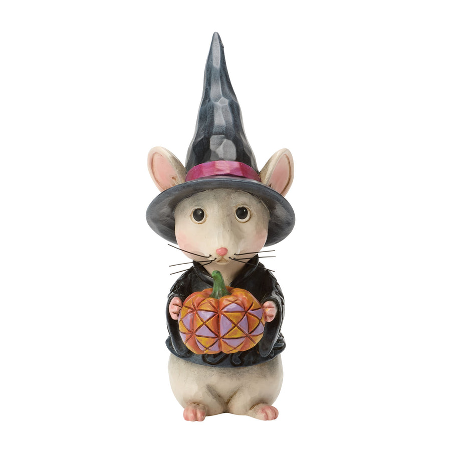 Jim Shore Heartwood Creek: Mouse Witch Miniature Figurine sparkle-castle