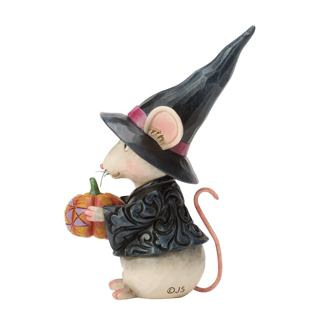 Jim Shore Heartwood Creek: Mouse Witch Miniature Figurine sparkle-castle