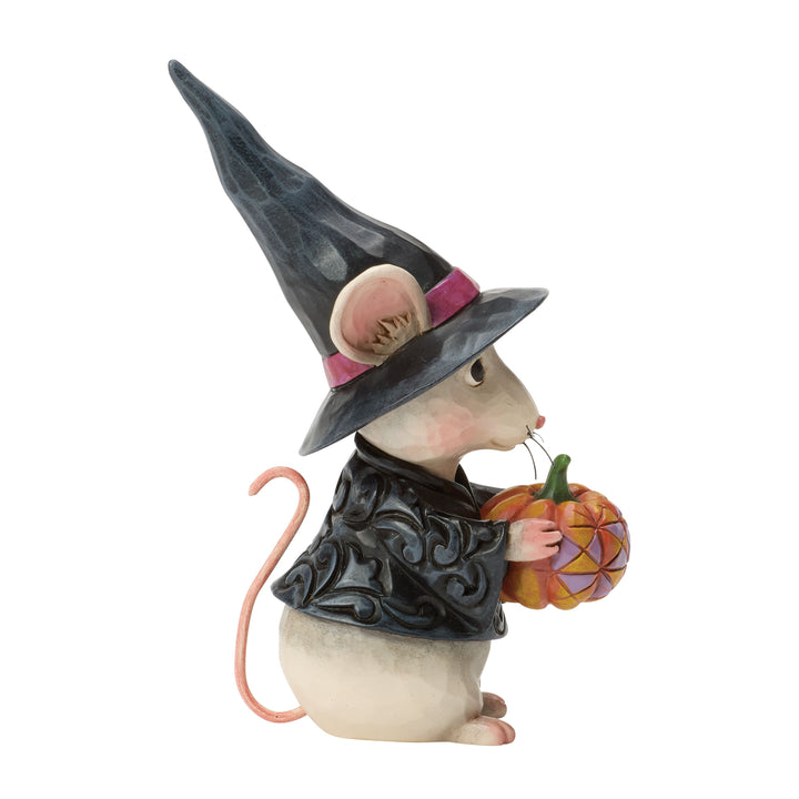 Jim Shore Heartwood Creek: Mouse Witch Miniature Figurine sparkle-castle