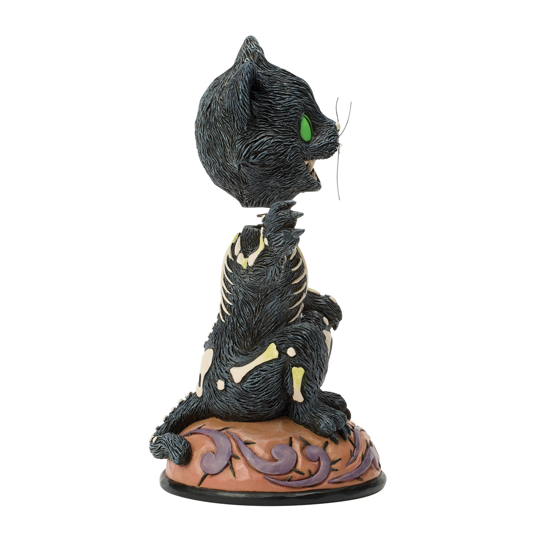 Jim Shore Heartwood Creek: Bobble Head Black Cat Figurine sparkle-castle