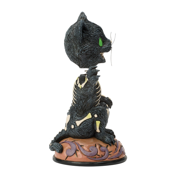 Jim Shore Heartwood Creek: Bobble Head Black Cat Figurine sparkle-castle