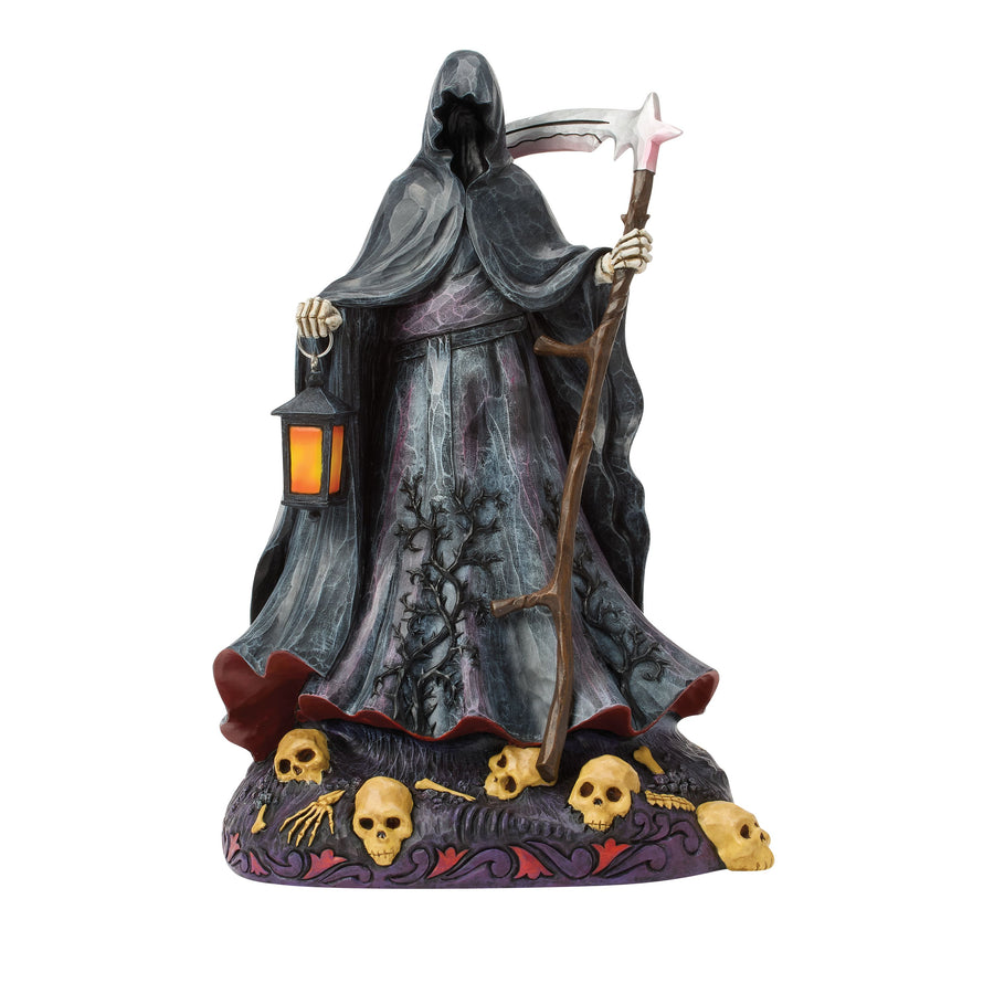 Jim Shore Heartwood Creek: Grim Reaper With LED Glow Figurine sparkle-castle