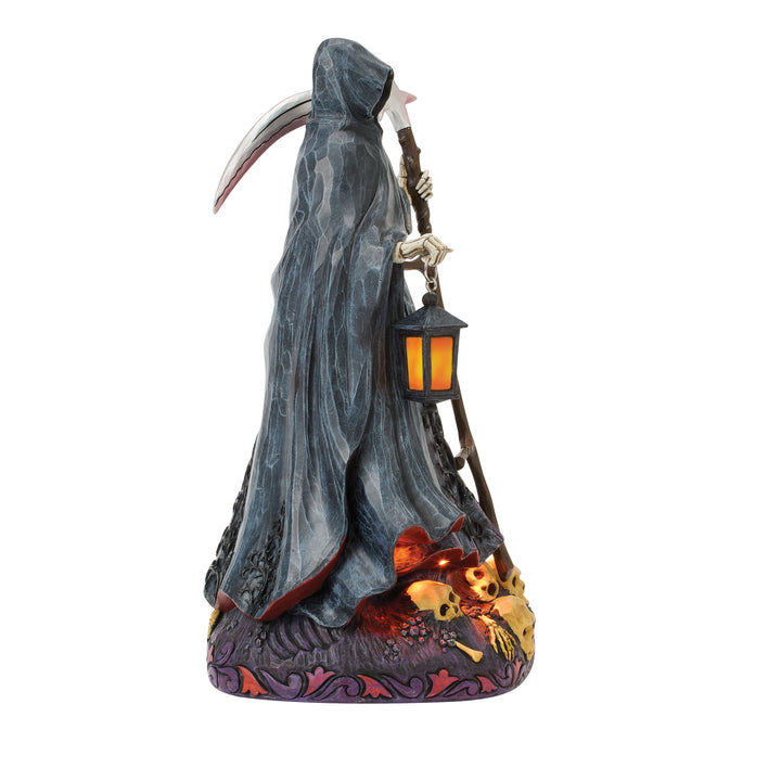 Jim Shore Heartwood Creek: Grim Reaper With LED Glow Figurine sparkle-castle