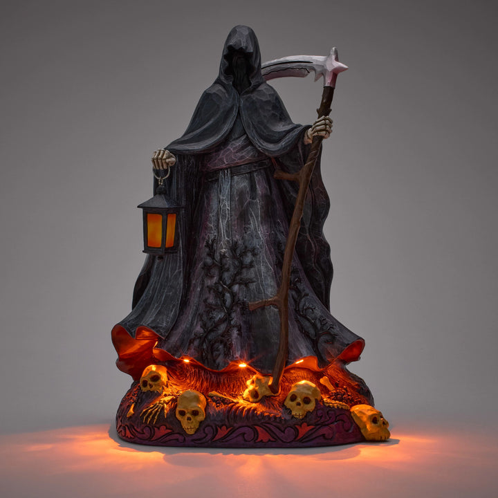 Jim Shore Heartwood Creek: Grim Reaper With LED Glow Figurine sparkle-castle