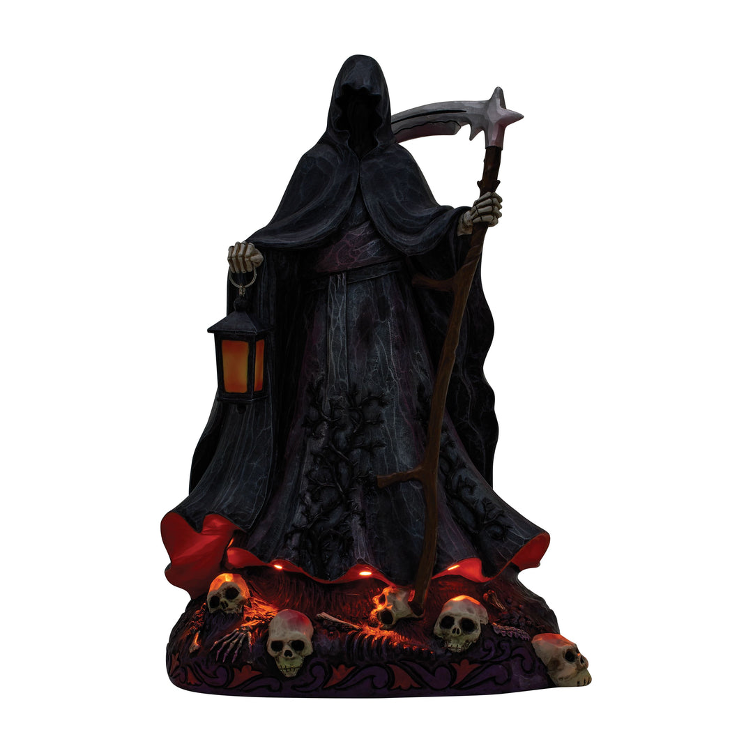 Jim Shore Heartwood Creek: Grim Reaper With LED Glow Figurine sparkle-castle