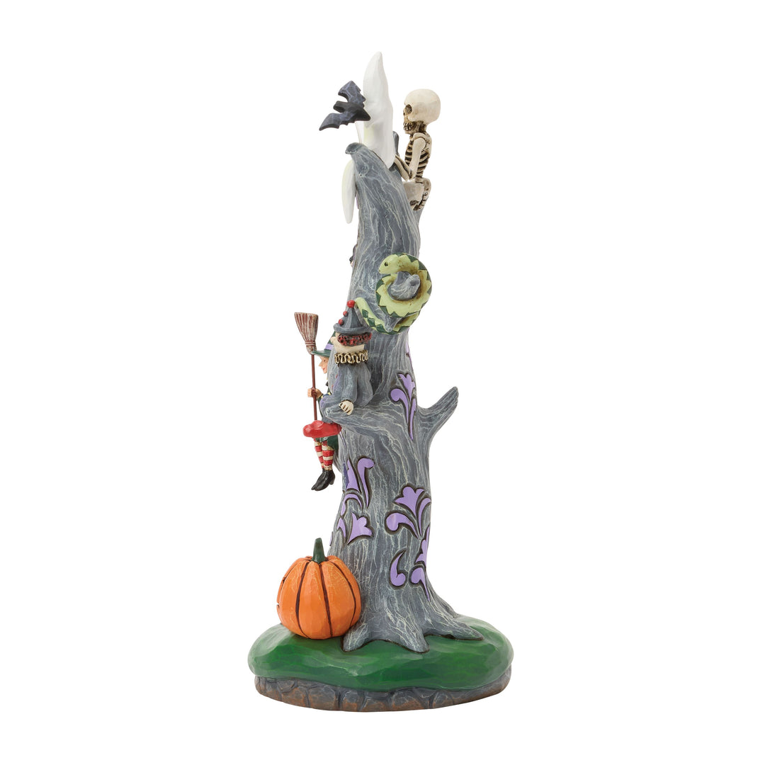 Jim Shore Heartwood Creek: Scary LED Tree Figurine sparkle-castle