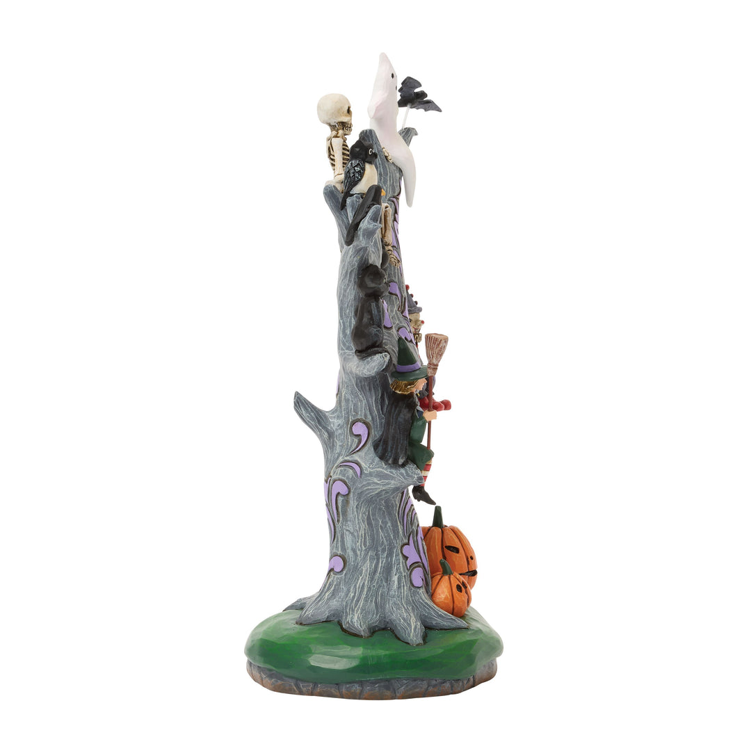 Jim Shore Heartwood Creek: Scary LED Tree Figurine sparkle-castle