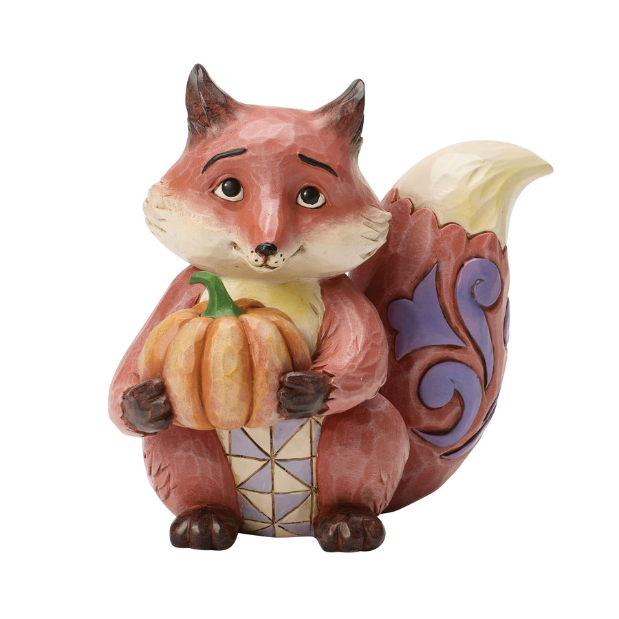 Jim Shore Heartwood Creek: Fox with Pumpkin Figurine sparkle-castle
