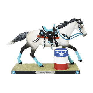 Trail of Painted Ponies: Blazing Barrels Figurine sparkle-castle