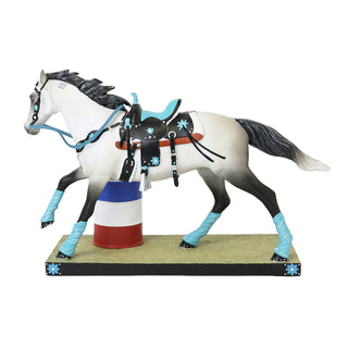 Trail of Painted Ponies: Blazing Barrels Figurine sparkle-castle