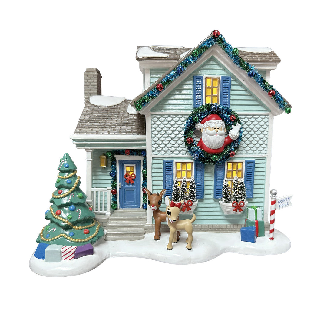 Department 56 Original Snow Village: Rudolph House sparkle-castle
