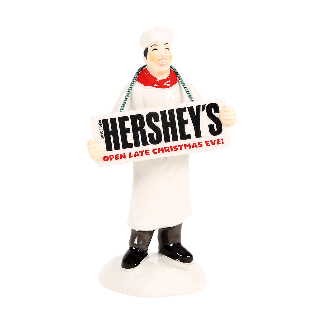 Department 56 Original Snow Village Accessory: Santa Prefers Hershey's sparkle-castle