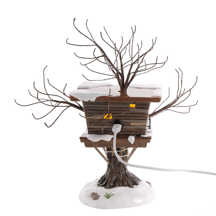 Department 56 Original Snow Village: Kevin's Tree House sparkle-castle