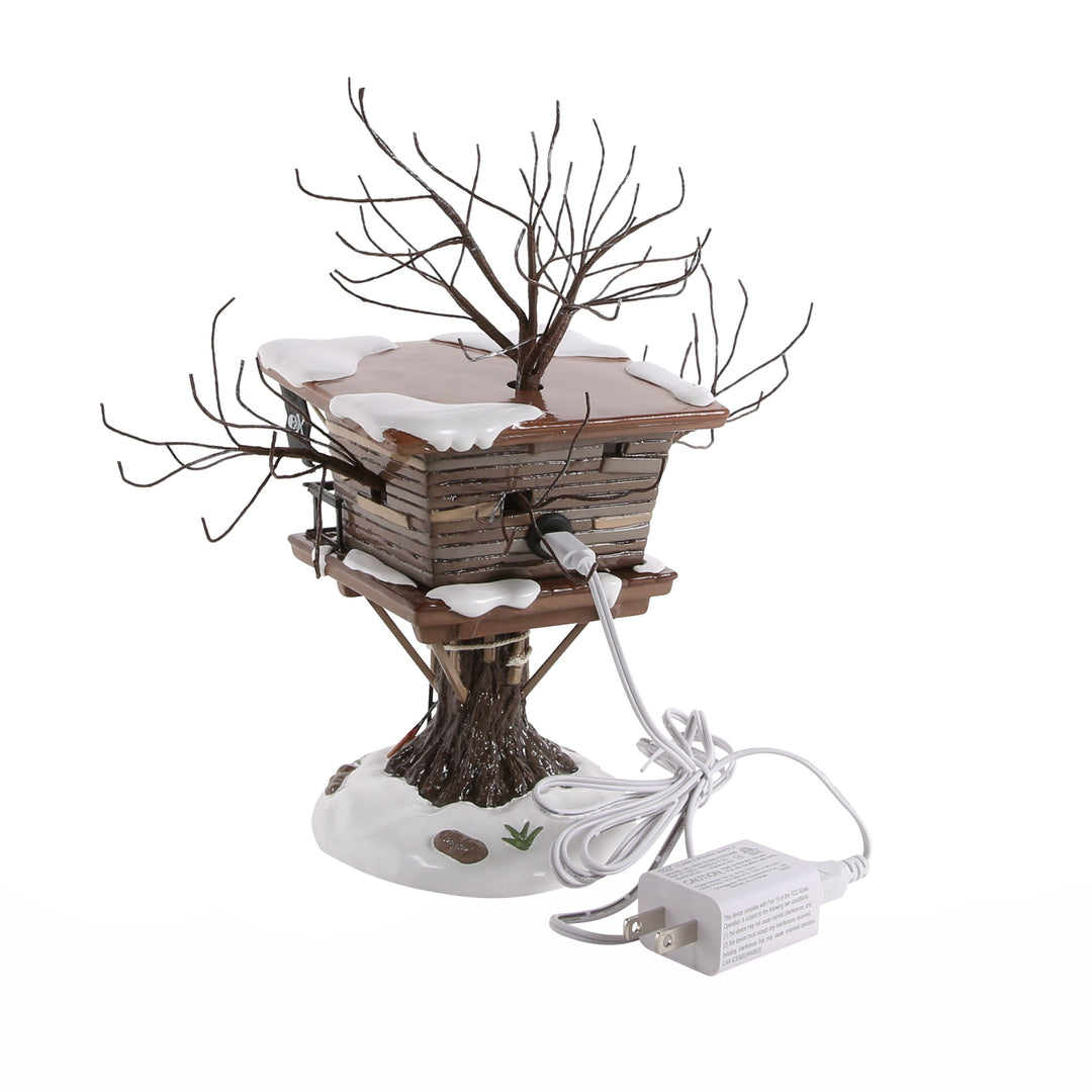 Department 56 Original Snow Village: Kevin's Tree House sparkle-castle