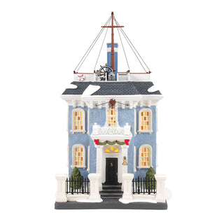 Department 56 Dickens Snow Village: Admiral Boom's House sparkle-castle