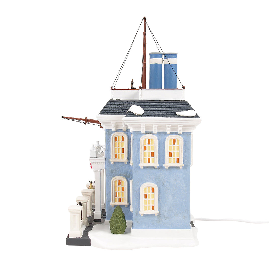 Department 56 Dickens Snow Village: Admiral Boom's House sparkle-castle
