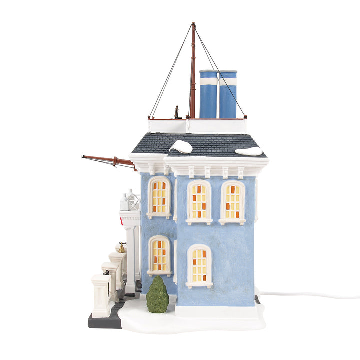 Department 56 Dickens Snow Village: Admiral Boom's House sparkle-castle