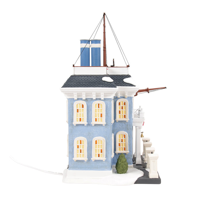 Department 56 Dickens Snow Village: Admiral Boom's House sparkle-castle