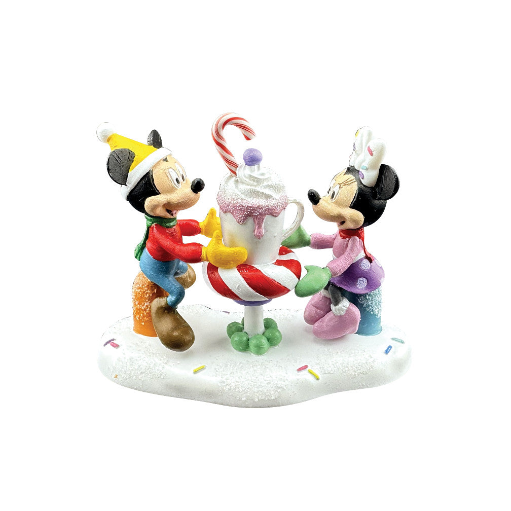 Department 56 Disney Snow Village Accessory: A Cocoa With A Cutie! sparkle-castle