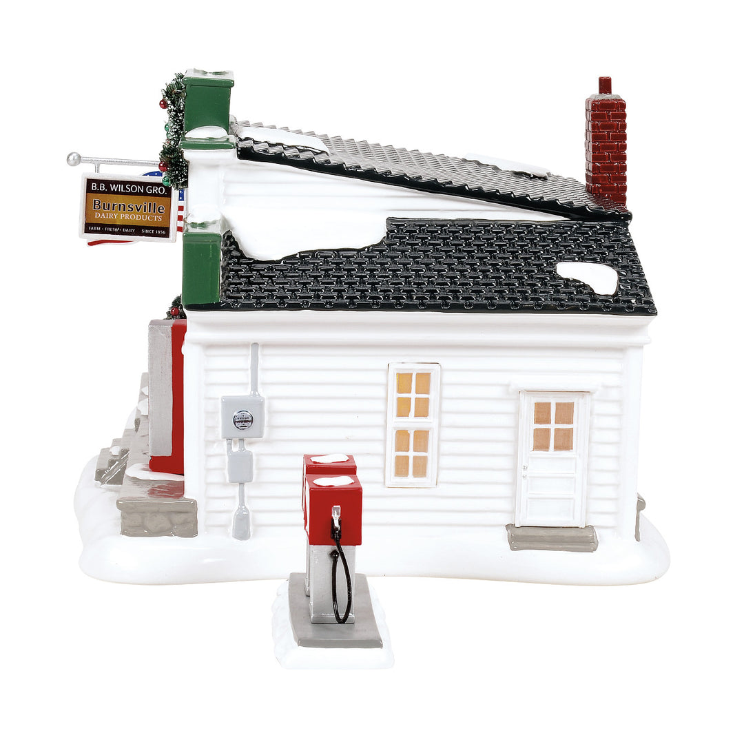 Department 56 Original Snow Village: Billy Brooks Grocer sparkle-castle