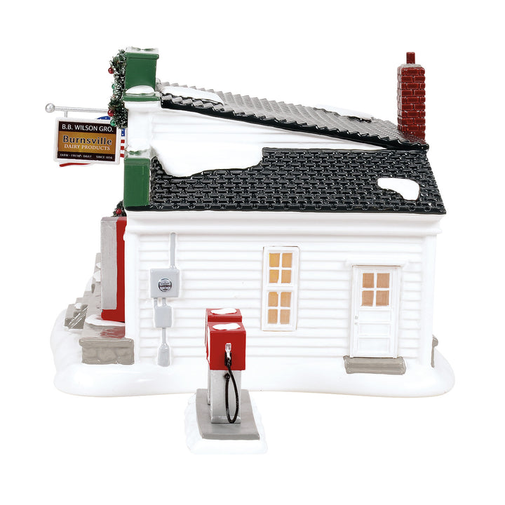 Department 56 Original Snow Village: Billy Brooks Grocer sparkle-castle