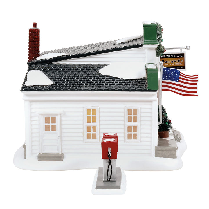 Department 56 Original Snow Village: Billy Brooks Grocer sparkle-castle