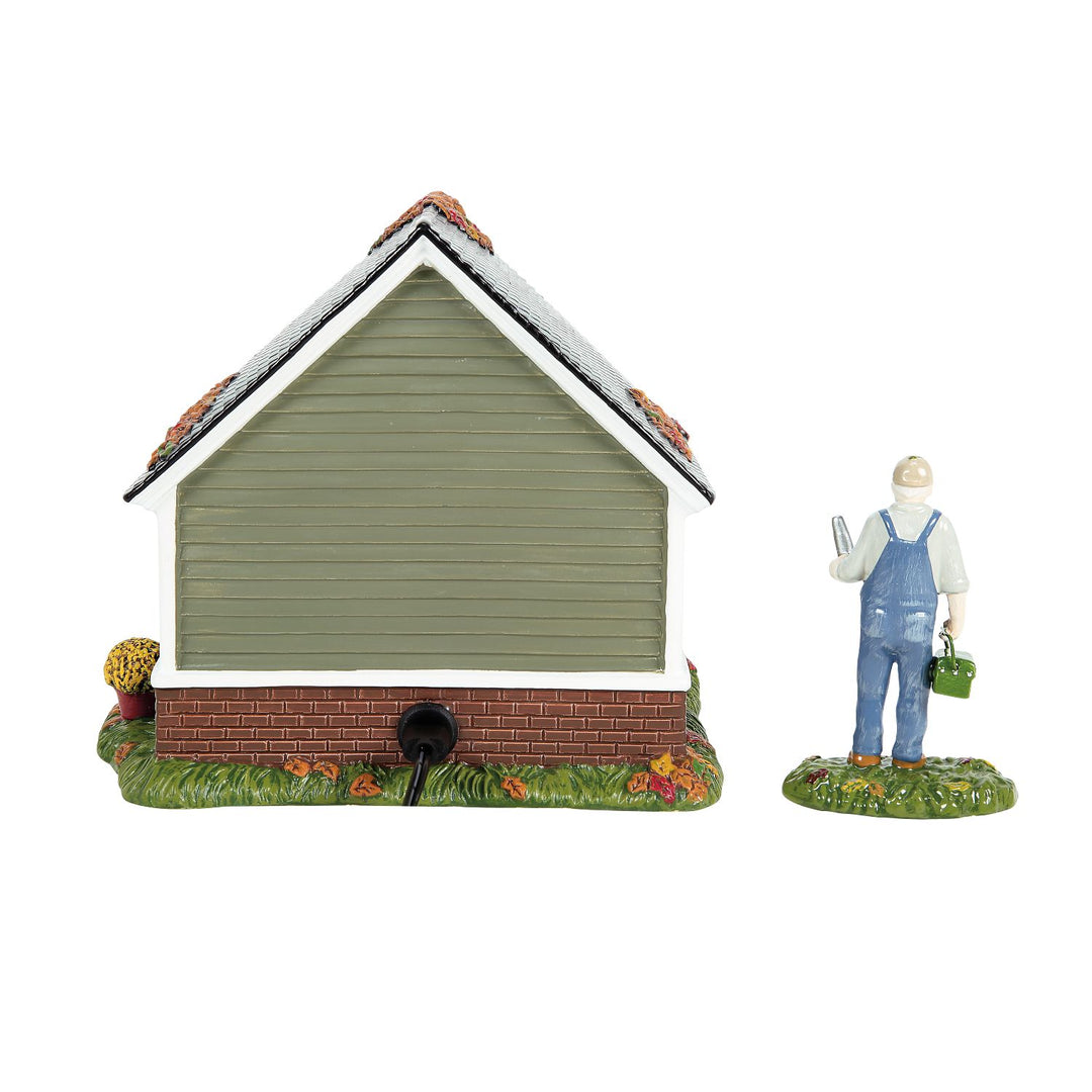 Department 56 Snow Village Harvest: Still Running!, Set of 2 sparkle-castle