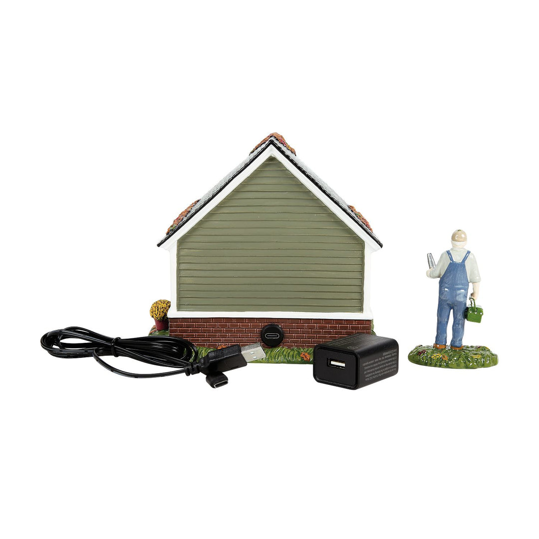 Department 56 Snow Village Harvest: Still Running!, Set of 2 sparkle-castle