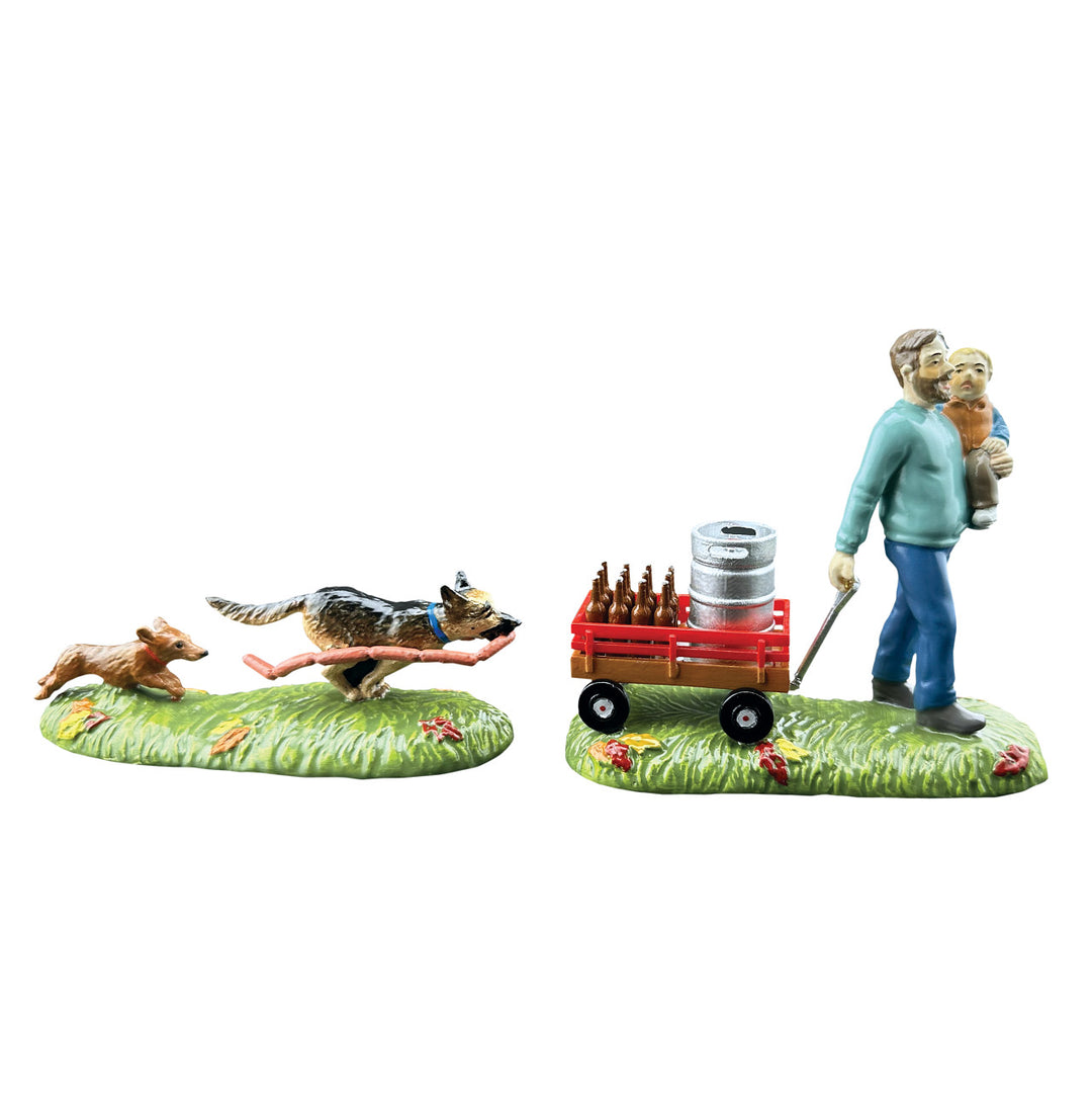 Department 56 Snow Village Harvest: Headin' To The Fest, Set of 2 sparkle-castle