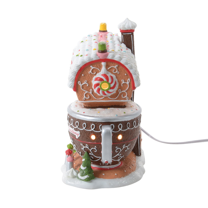 Department 56 North Pole Series: Piper's Piping Academy sparkle-castle