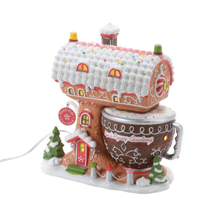 Department 56 North Pole Series: Piper's Piping Academy sparkle-castle
