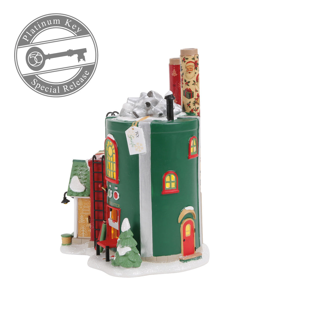 Department 56 North Pole Series: Wrapping Paper Factory - FIRST EDITION sparkle-castle