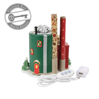 Department 56 North Pole Series: Wrapping Paper Factory - FIRST EDITION sparkle-castle