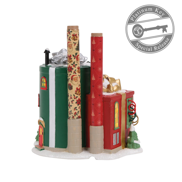 Department 56 North Pole Series: Wrapping Paper Factory - FIRST EDITION sparkle-castle