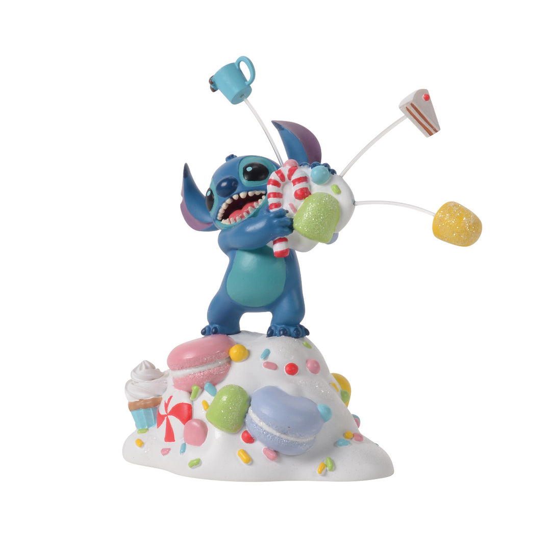 Department 56 Disney Snow Village Accessory: Stitch Orders It All sparkle-castle