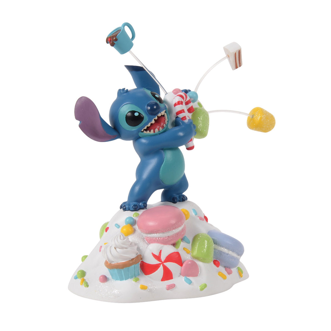 Department 56 Disney Snow Village Accessory: Stitch Orders It All sparkle-castle