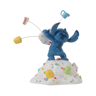 Department 56 Disney Snow Village Accessory: Stitch Orders It All sparkle-castle